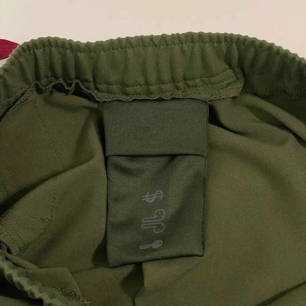 Figs Tansen Jogger Scrub Pants Limited Edition Dark Olive Small Short